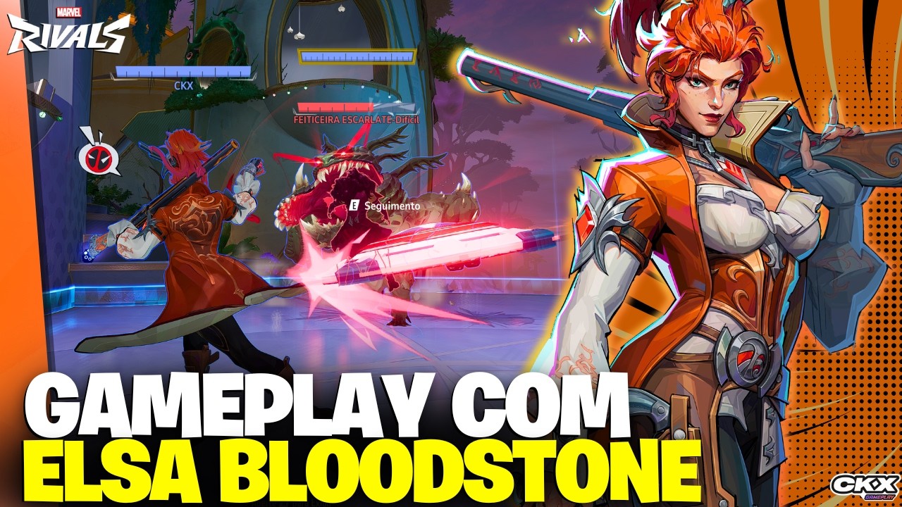 GAMEPLAY ANTECIPADA COM A ELSA BLOODSTONENO MARVEL RIVALS  [4K 60 FPS]