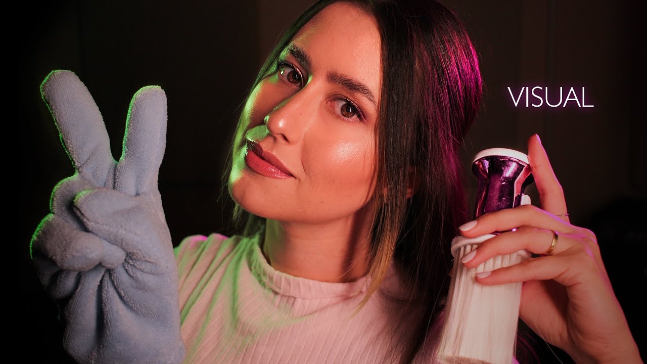 ASMR Distracting your mind until you fall asleep, with VISUAL TRIGGERS ✨😴 Up close