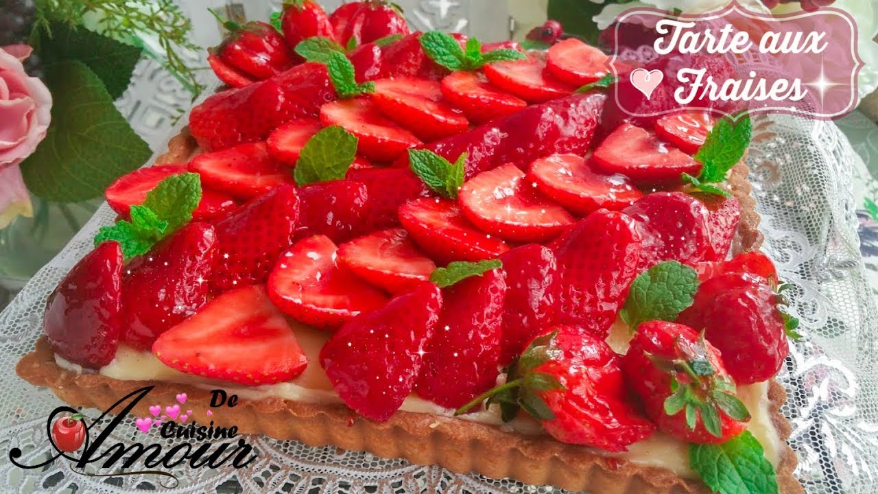 tarte aux fraises avec une pâte a tarte sablée inratable