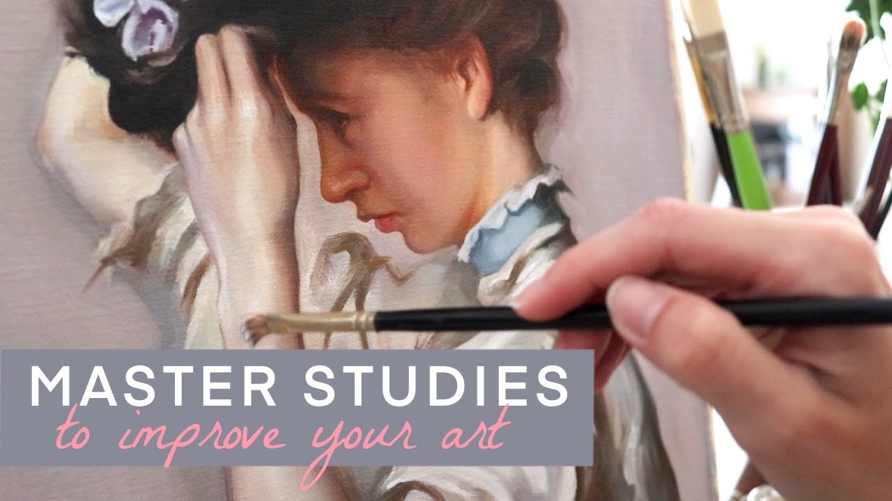 How and why I do MASTER STUDIES to improve my art + tips // oil painting time lapse