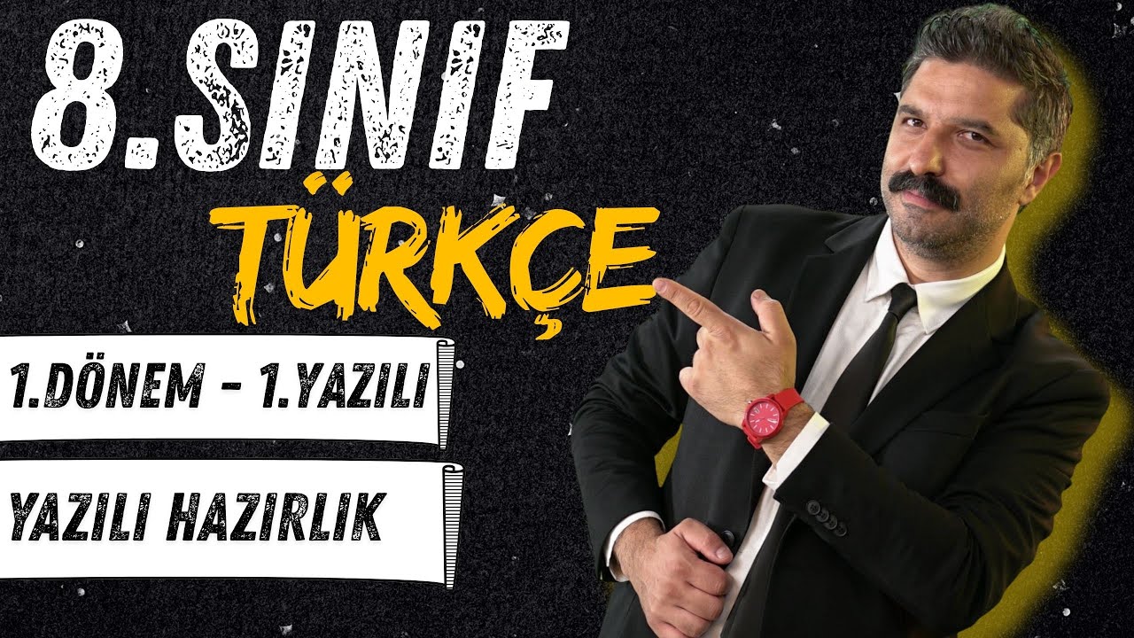 8.SINIF | Türkçe | 1.Dönem - 1.Yazılı Provası | Rüştü Hoca
