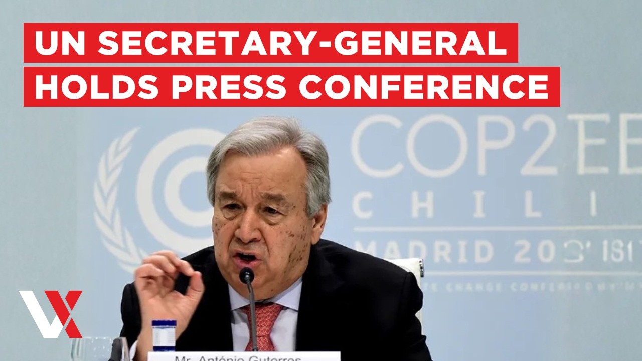 LIVE | UN Chief Ant&oacute;nio Guterres Holds Press Conference During Historic Syria Visit | VERTEX