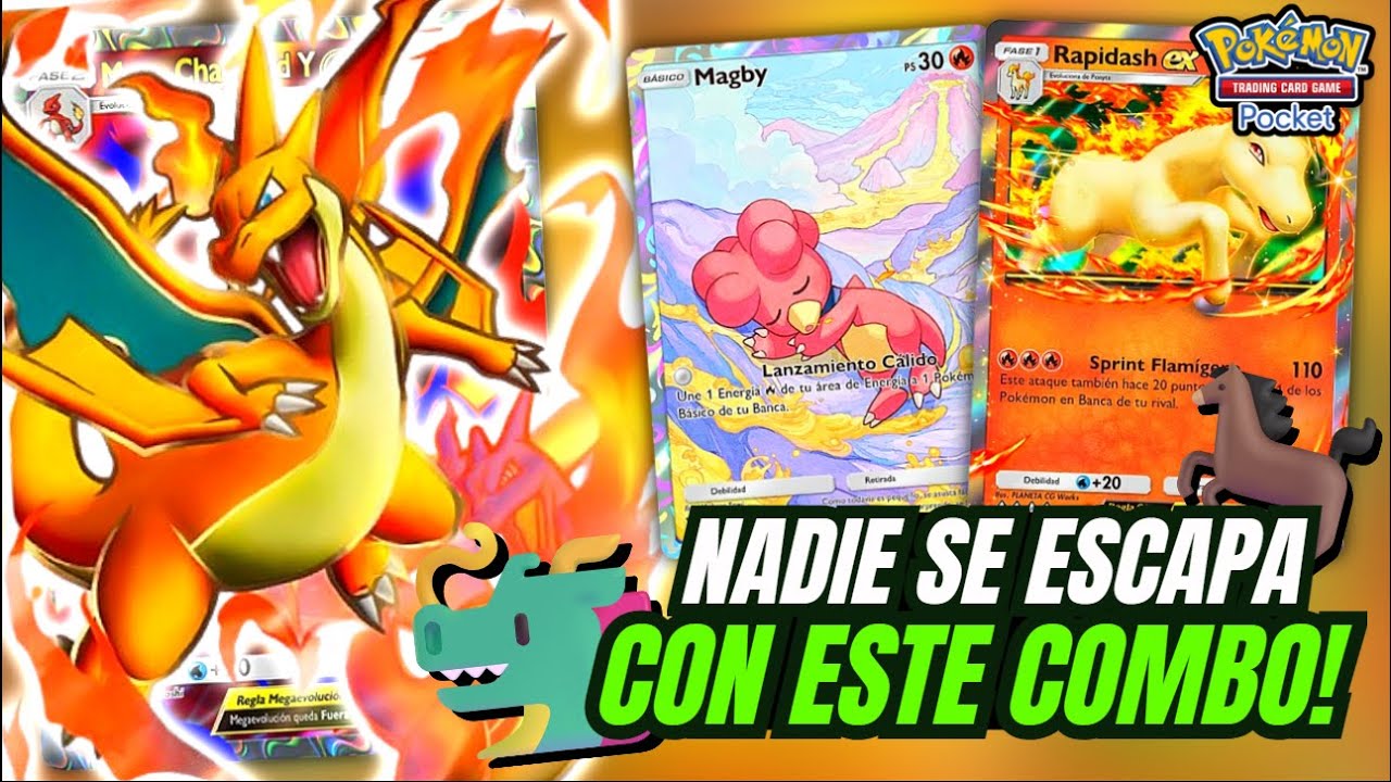 Rapidash EX pica la banca y Mega Charizard EX REMATA 😈 | Pokémon TCG Pocket