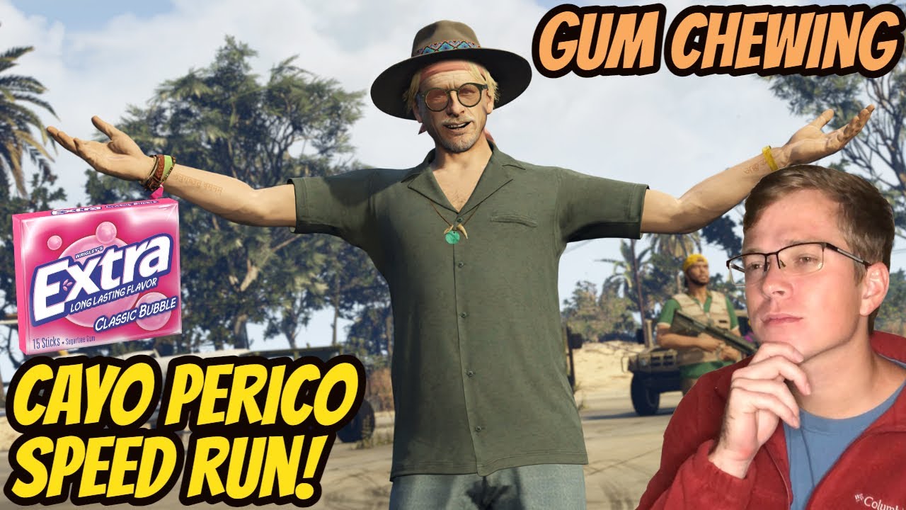 ASMR Gaming: GTA V | Cayo Perico Heist Speed Run! - Gum Chewing & Whispering