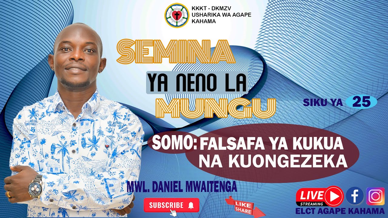 LIVE🔴 SEMINA YA NENO LA MUNGU 25/01/2026. SIKU YA 25.. MWL. DANIEL MWAITENGA