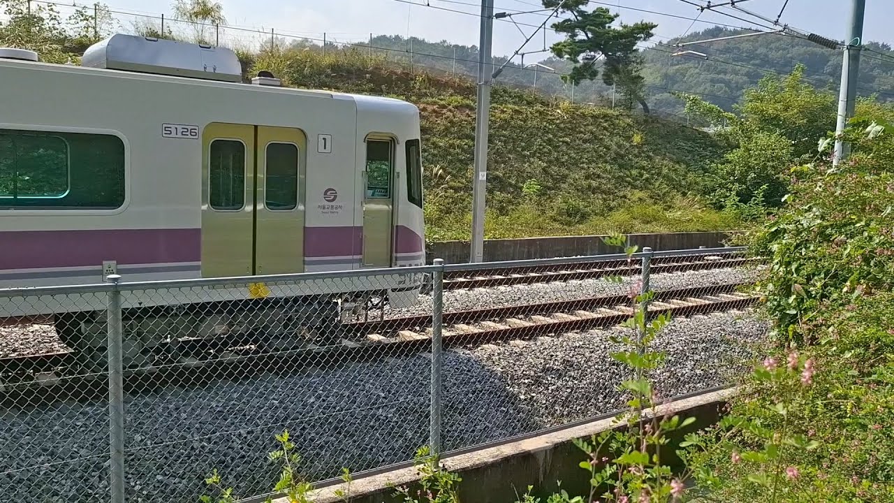 서울교통공사 5호선 D526 신형 전기동차 철도종합시험선로 시운전 출발
