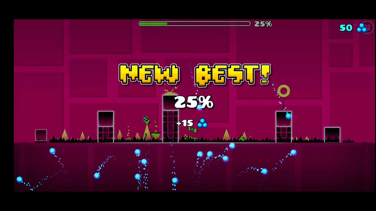 Geometry Dash and beat 1st three levels l