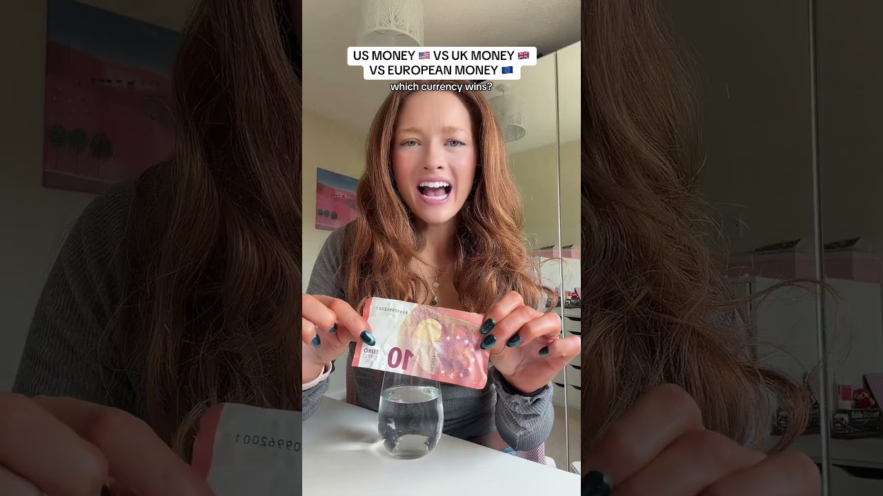 US MONEY 🇺🇸 VS UK MONEY 🇬🇧 VS EUROPEAN MONEY 🇪🇺  #uk #usa #currency #money