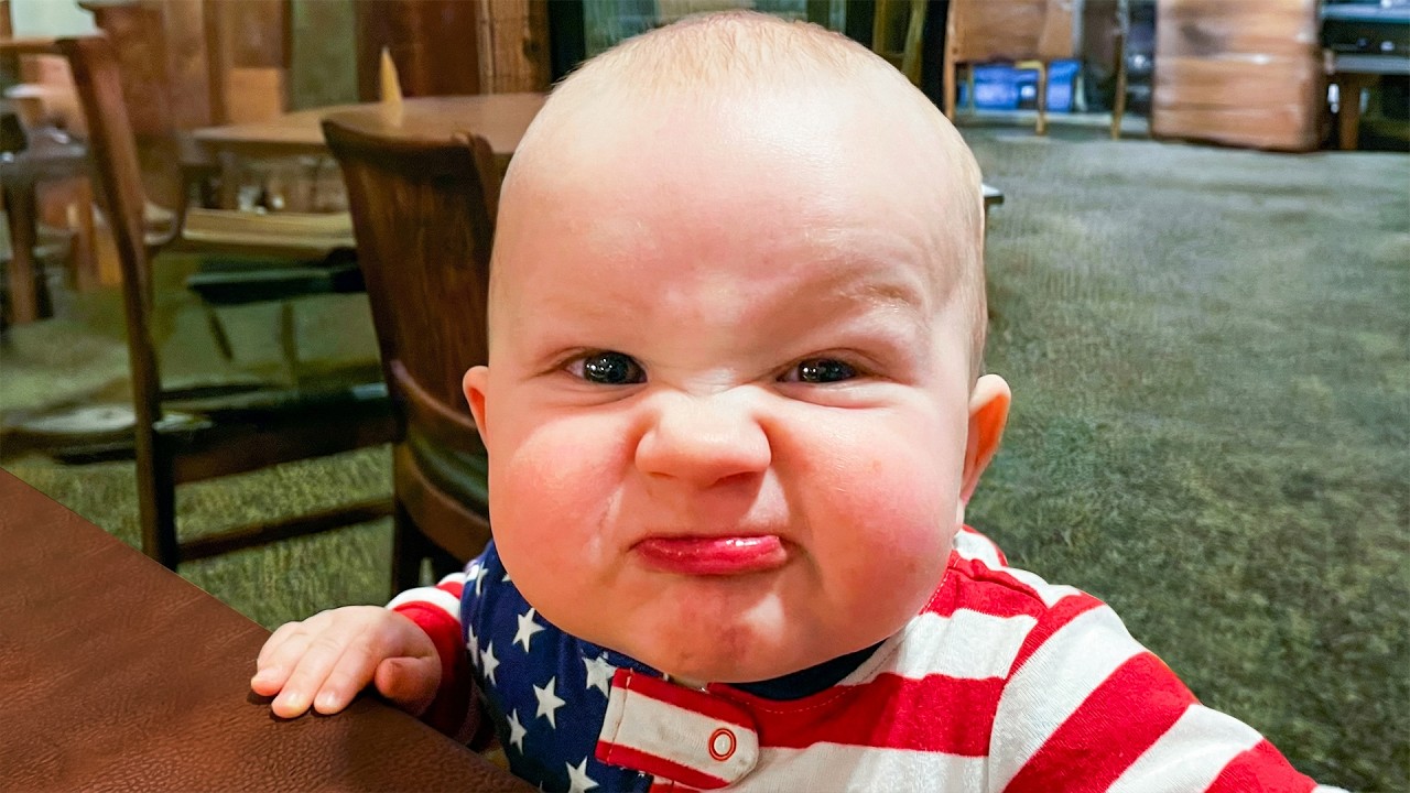 Try Not To Laugh: Funny And Cute Baby Reactions 😂 Tiny Pout, Big Attitude | Baby Bliss