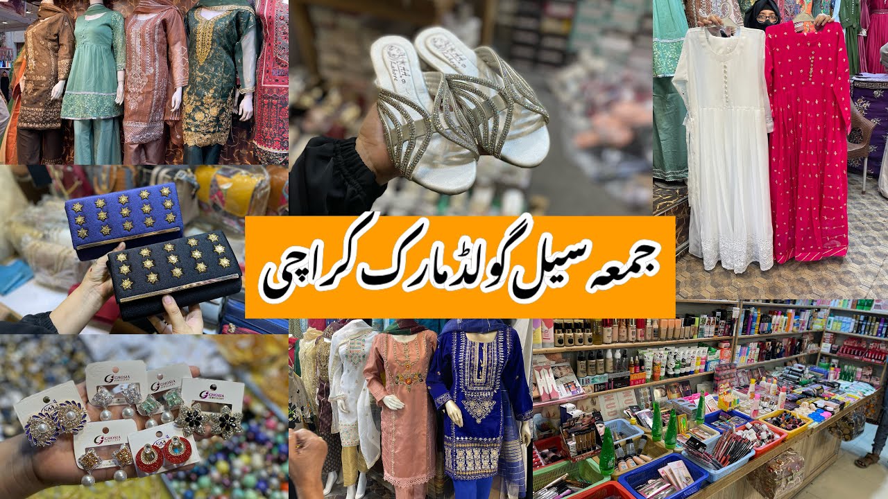 Gold mark Jumma Bazar-Cheapest heels,Bags fancy dress,makeup & jewelry shopping-Local Bazar Pakistan