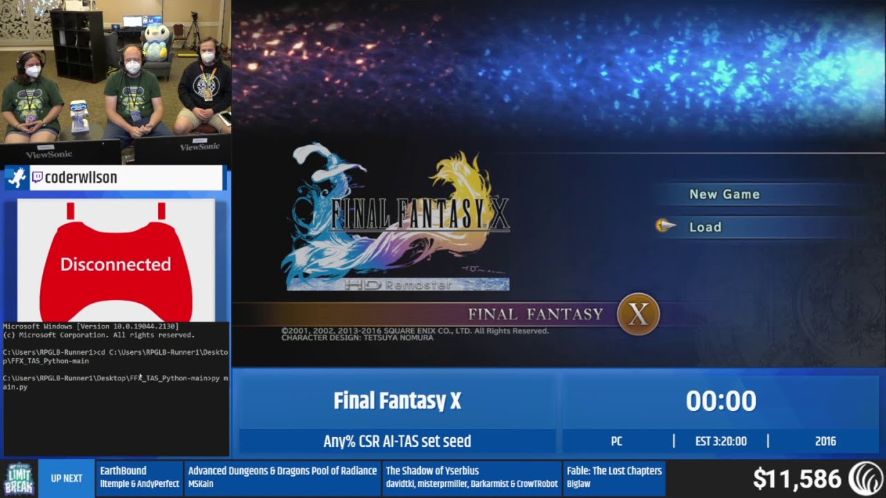 Final Fantasy X (AI TAS) by coderwilson - RPG Limit Break 2022