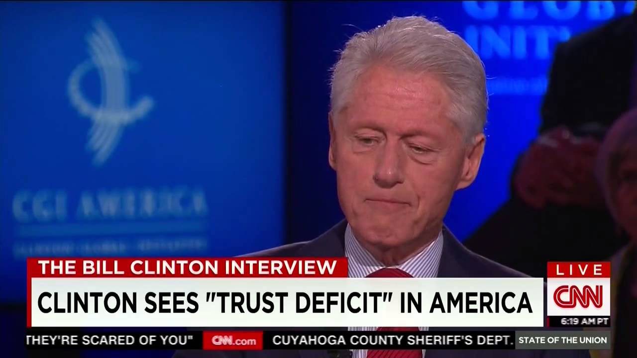 Bill Clinton reads the Free Beacon