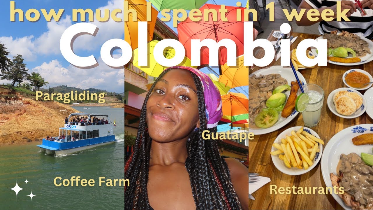 What I spent in a week in Medellín Colombia | Paragliding, Guatape, Coffee Farm
