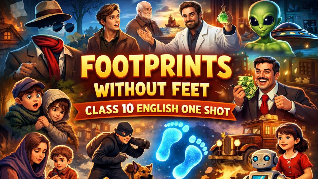 Footprints Without Feet One Shot -anime (All Chapters) 🚀 | Class 10 English