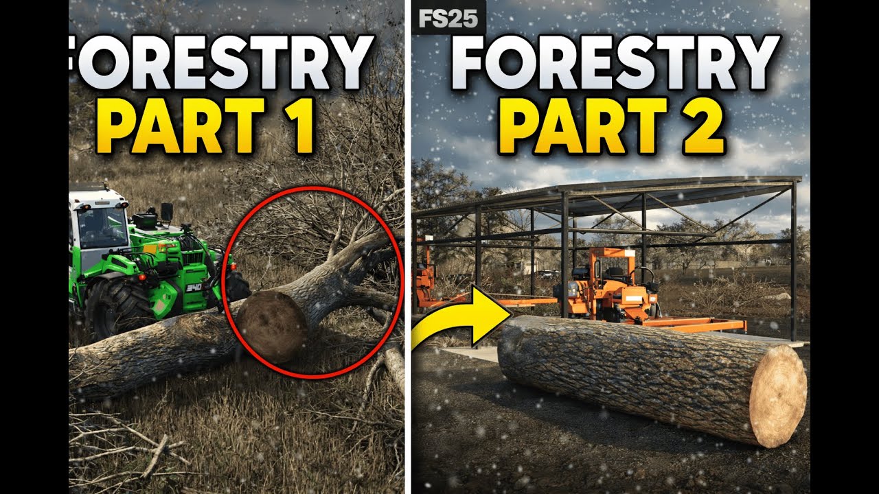 From Forest to Factory | Farming Simulator 25 Wood Processing