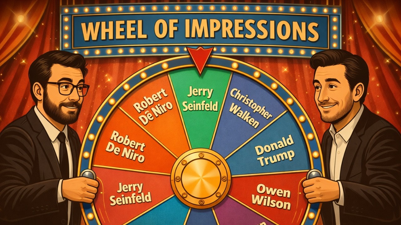 Wheel of Impressions Challenge! Hilarious Celebrity Voices