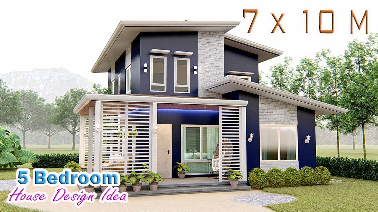 HOUSE DESIGN | 7 x 10 Meters | 5 Bedroom Pinoy Dream House