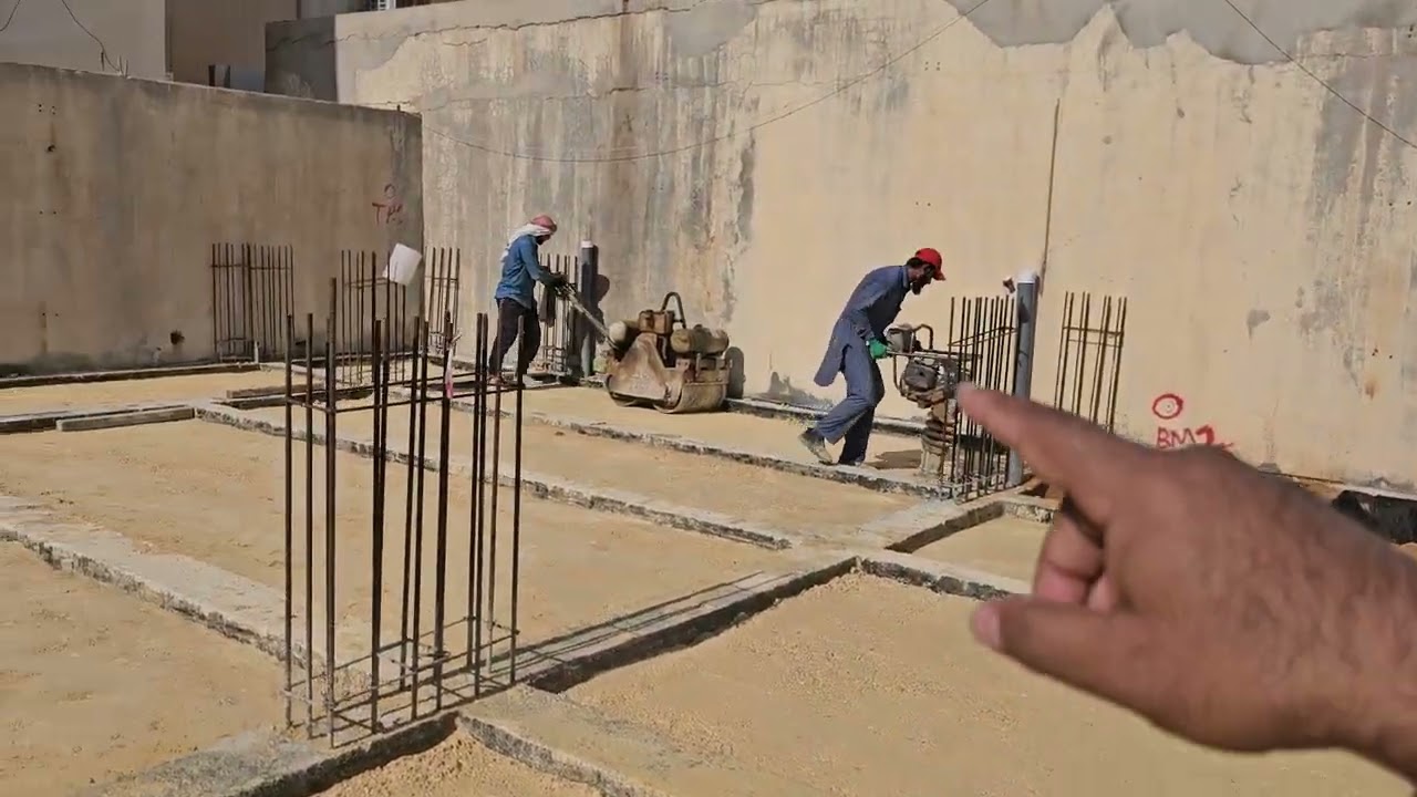 مرحلة دفان الميدة ودكها