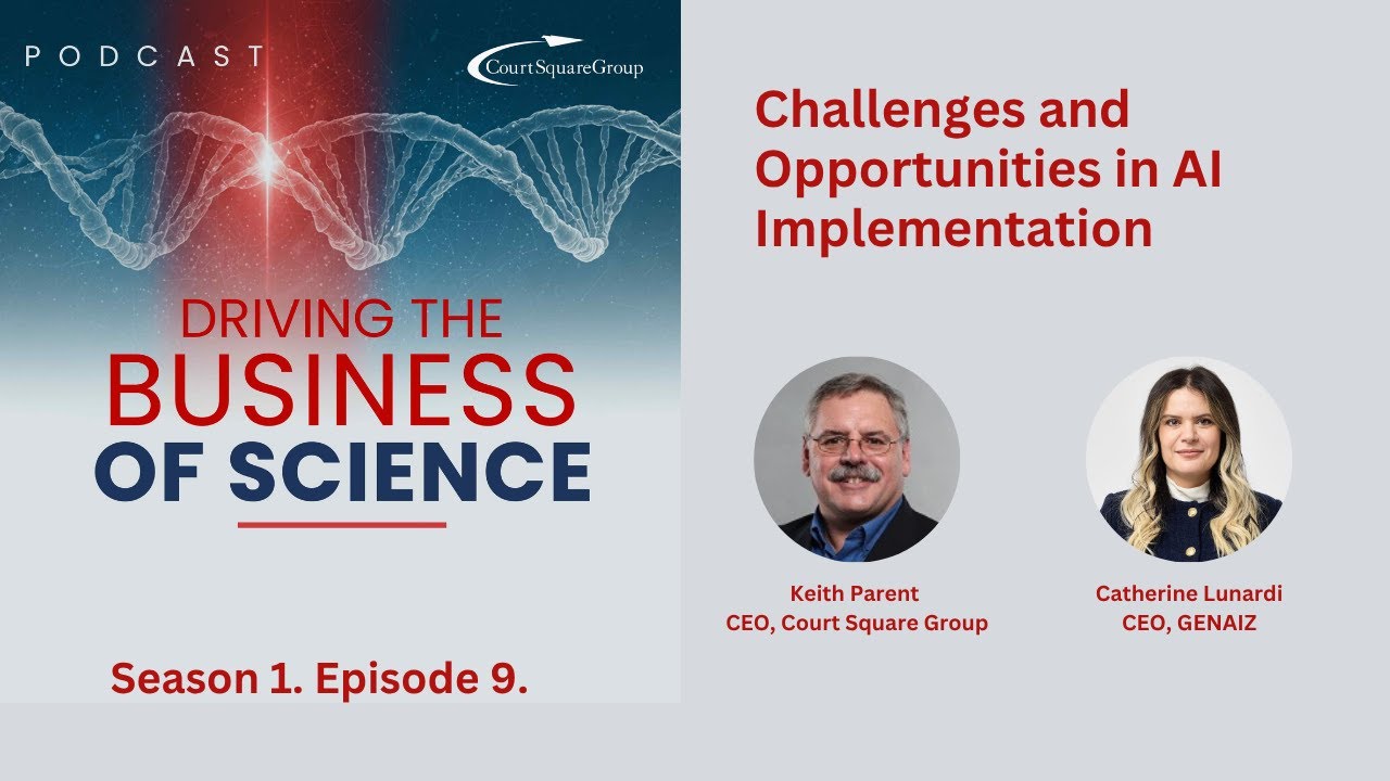 Challenges and Opportunities in AI Implementation. Driving the Business of Science S1E9