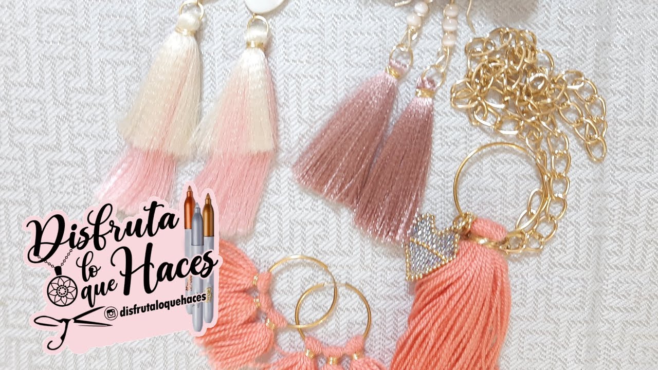 Borlas con cinta de raso o seda