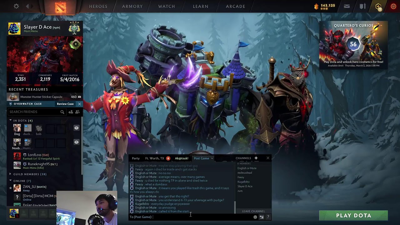 Slayer D Ace Live Stream -  Dota 2