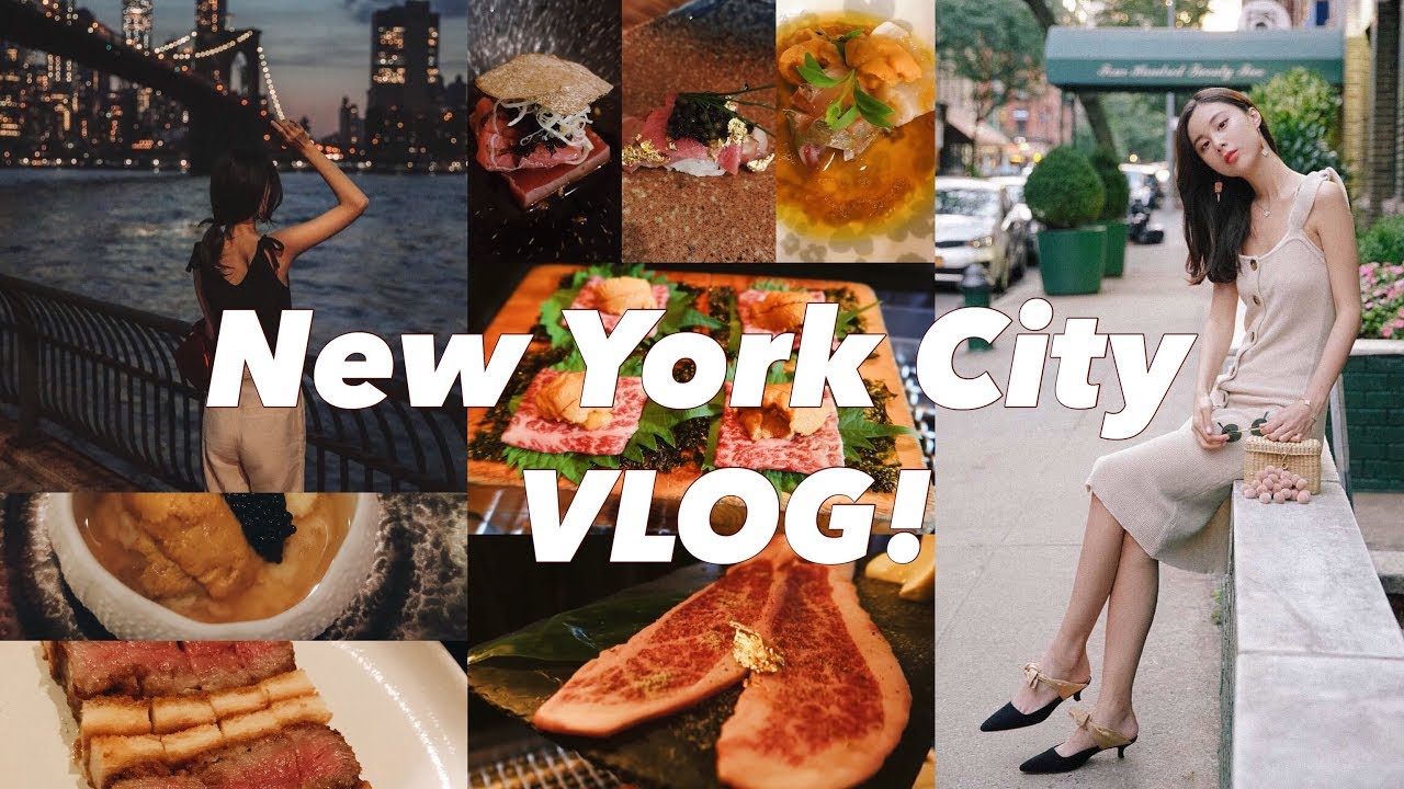 跟我去纽约vlog 💕| 纽约美食之旅🍣 | 爆好吃的川菜馆和鸭血粉丝！ | 传说中的和牛三明治 | 各种日料