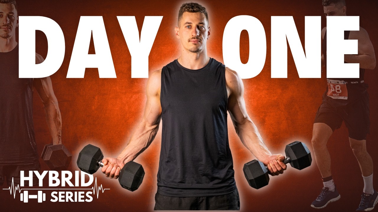 Day 1 - 30 Min Full Body Strength Workout with Dumbbells | Hybrid Series