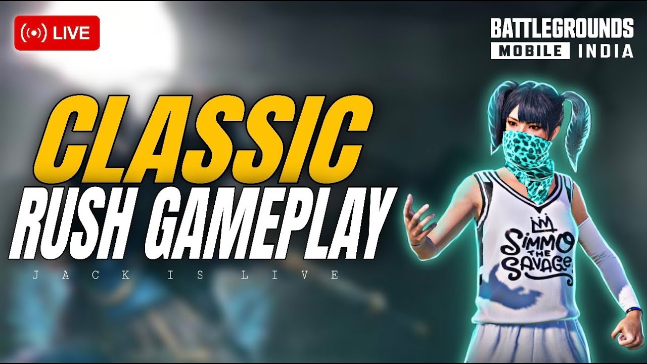 CLASSIC RUSH GAMEPLAY !!🔴| JACKxPLAYYS | BGMI LIVE | BGMI