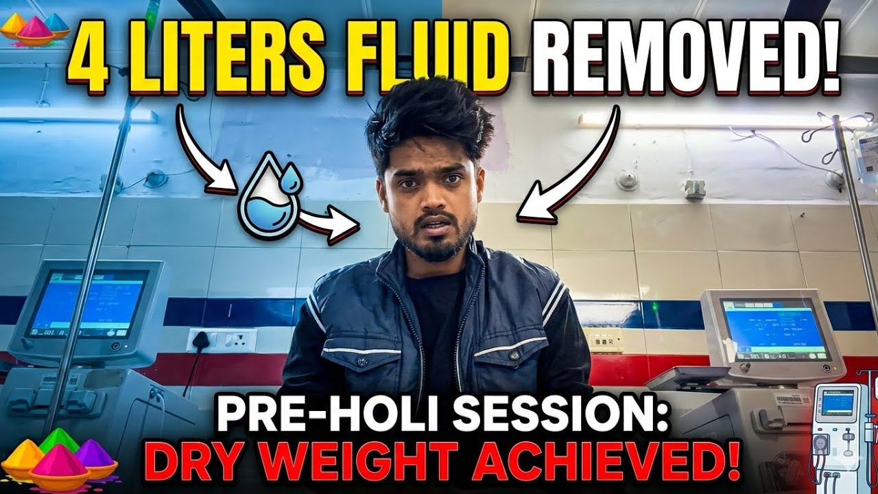 4KG Weight Loss in 4 Hours! 😱 My Pre-Holi Dialysis Experience