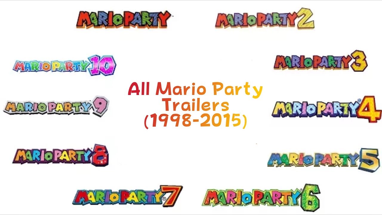 All Mario Party Game Trailer USA & JP (1998 - 2015)