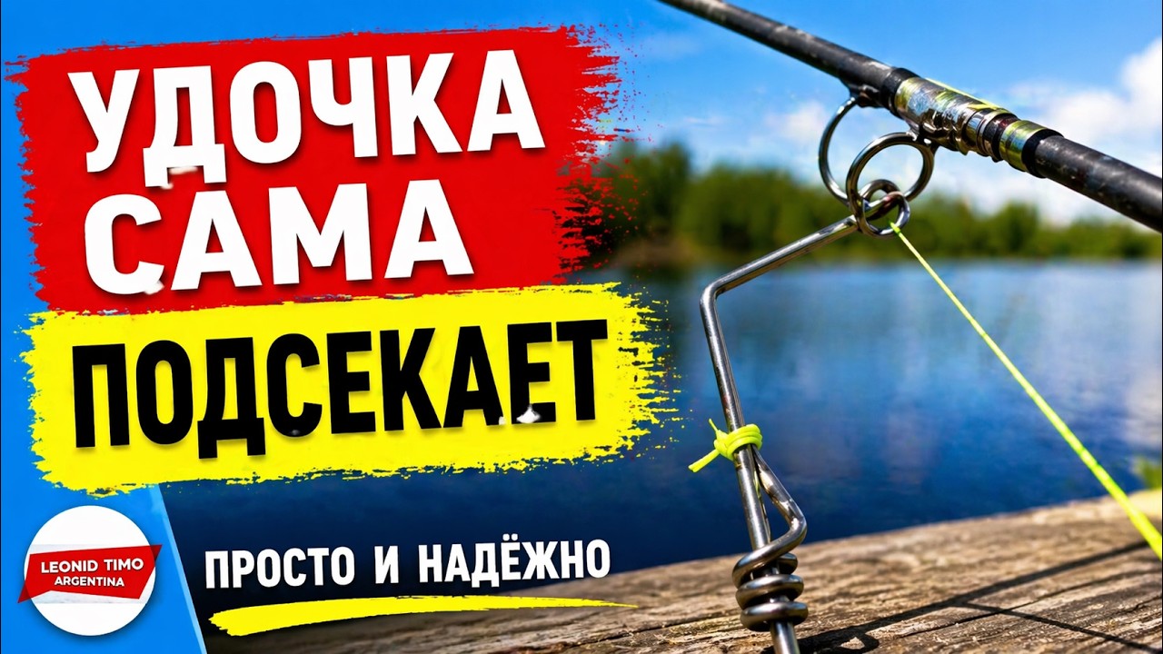 ⚡ УДОЧКА САМА ПОДСЕКАЕТ! 🔥 Как сделать ПОДСЕКАТЕЛЬ за 5 минут 🎯