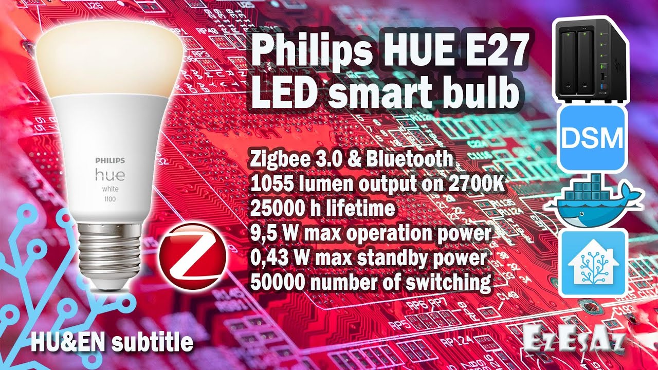 64 Philips HUE A60 – dimmable Zigbee E27 smart bulb – 1100 lumen - Bluetooth and Zigbee