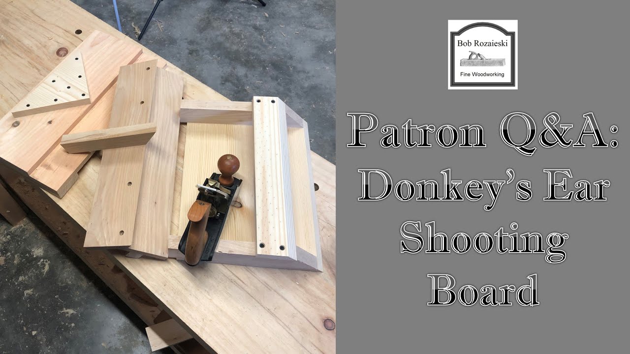 Hand Tool Woodworking Q&A - Miter Shooting Board - Donkey’s Ear Shooting Board - Splined Miter