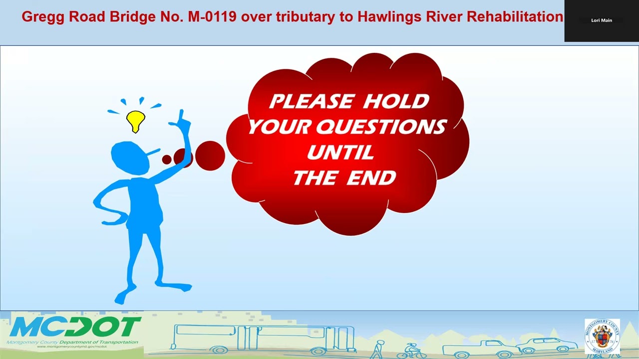 Gregg Road Bridge No. M-0119 Rehabilitation Project Public Meeting