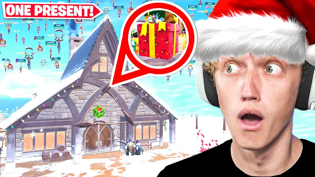I Hosted a ONE PRESENT Only Tournament In Fortnite! (Winterfest Update)