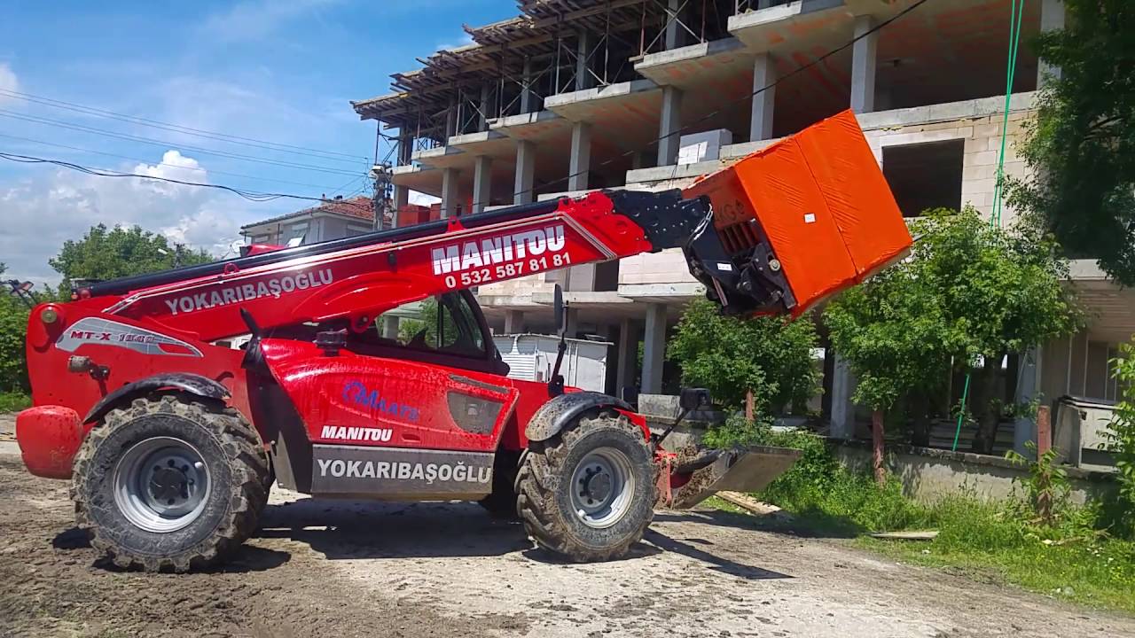 MANITOU TELEHANDLER MT-X 1840 İLE KATA 2 PALET MALZEME VERME SERMET DIKMEN DÜZCE
