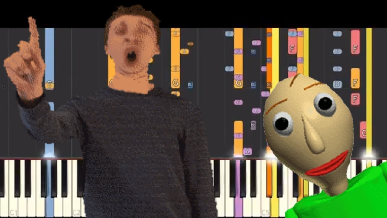 IMPOSSIBLE REMIX - Baldi's Basics - The Whistling Principal - Piano Cover