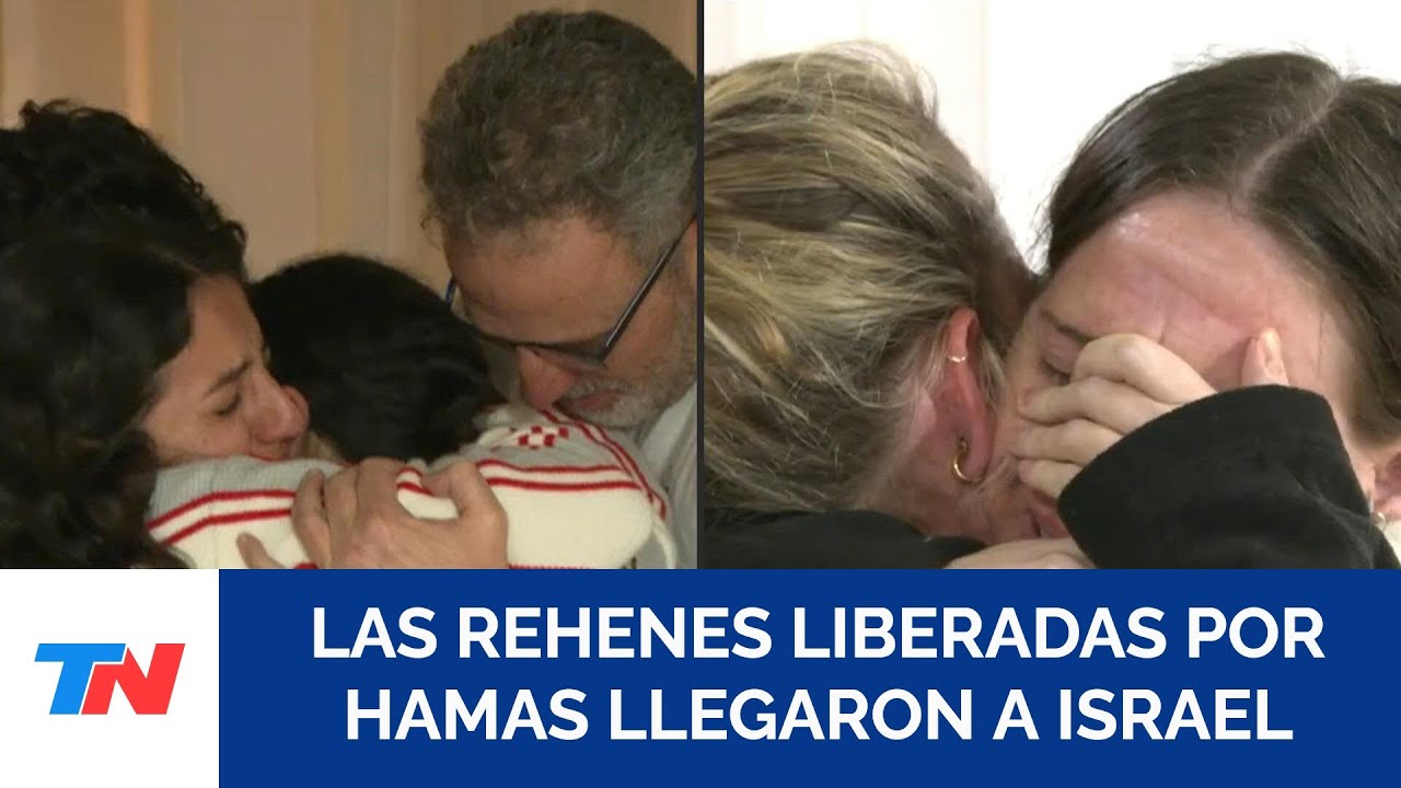 Llegaron a Israel las primeras rehenes liberadas durante la tregua con Hamás en Gaza