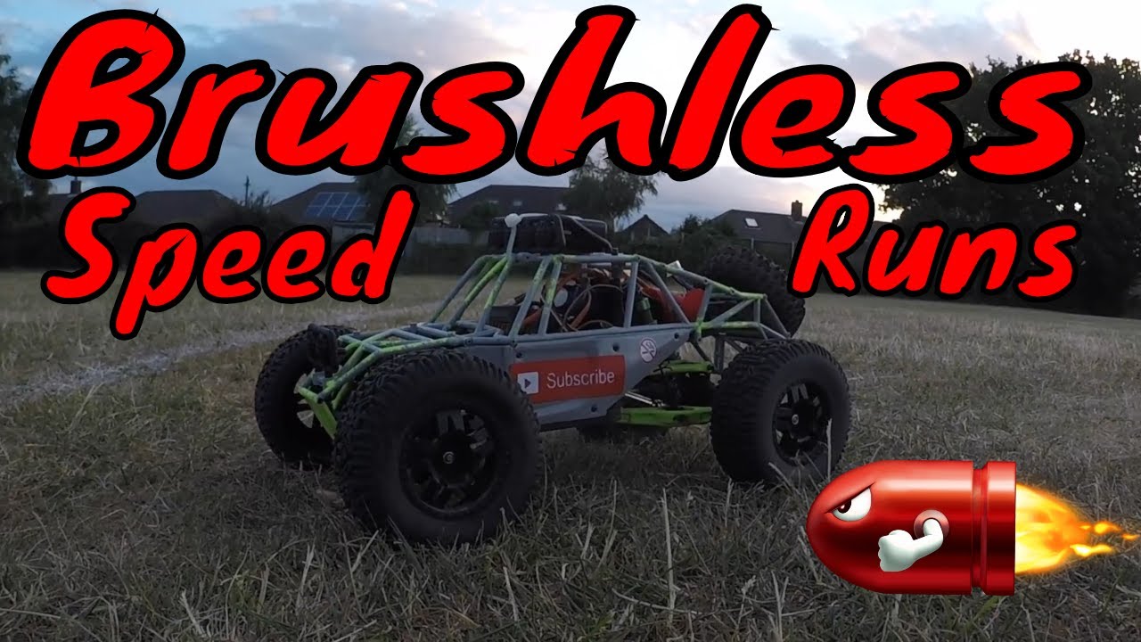 Brushless WLtoys 12428 GPS Speed Runs.  2s & 3s Lipo. Off road