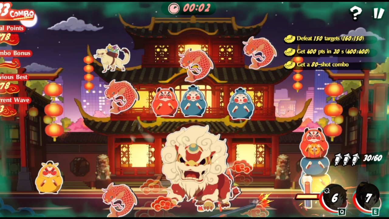 Dancing with the Happy-Go-Lucky Lions - Shooting Challenge (Stage 7 ~ 9)