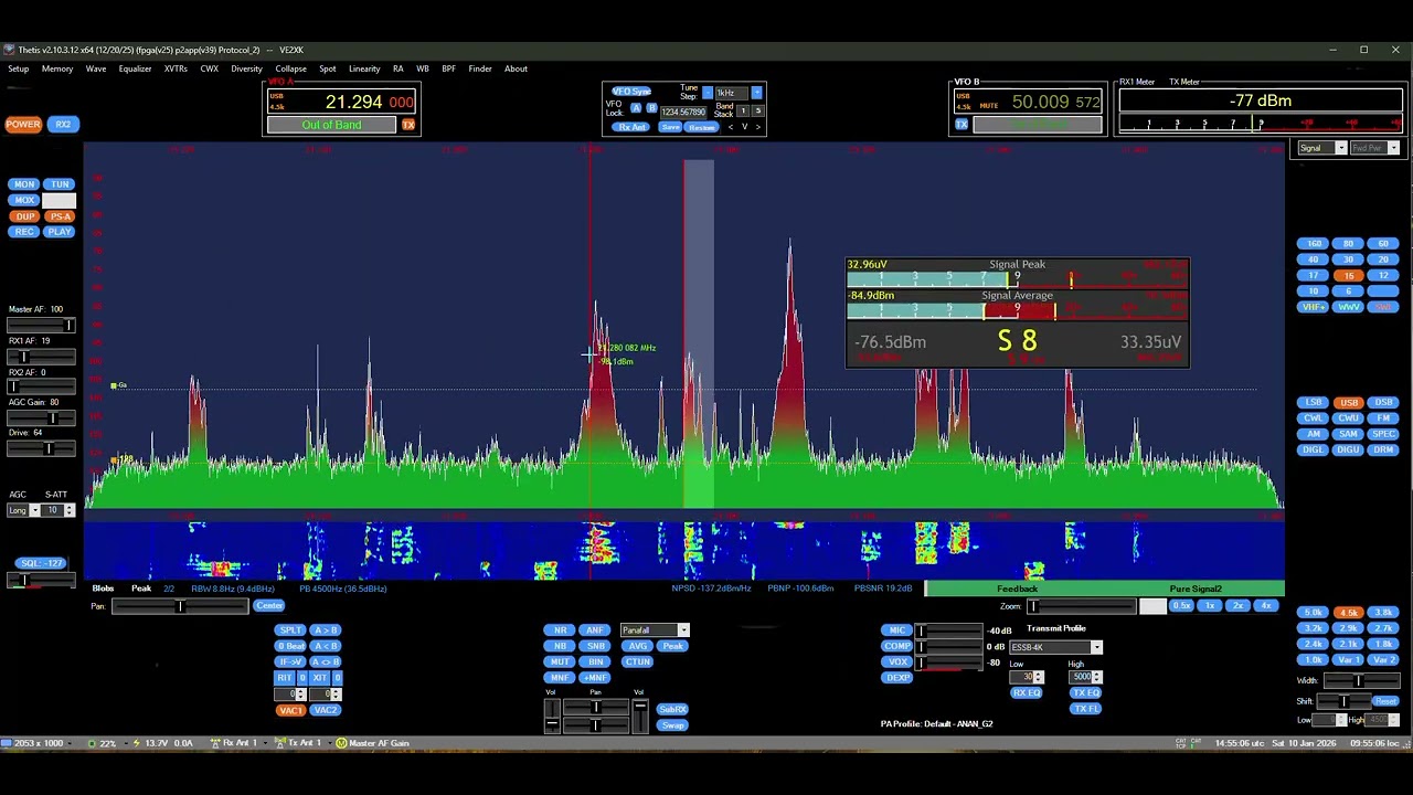 Apache Labs G2 Ultra with Thetis software