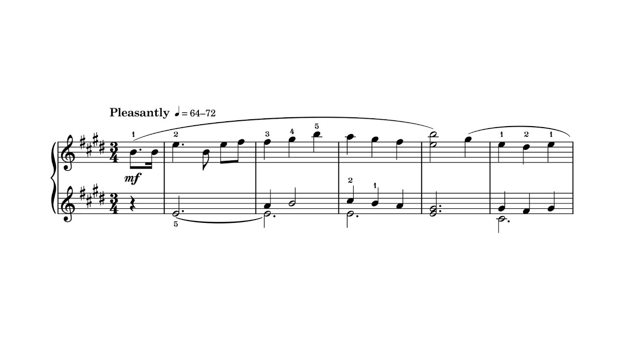 Mendelssohn’s Nocturne (from “A Midsummer Night’s Dream”) Arranged for Late-Beginner Piano