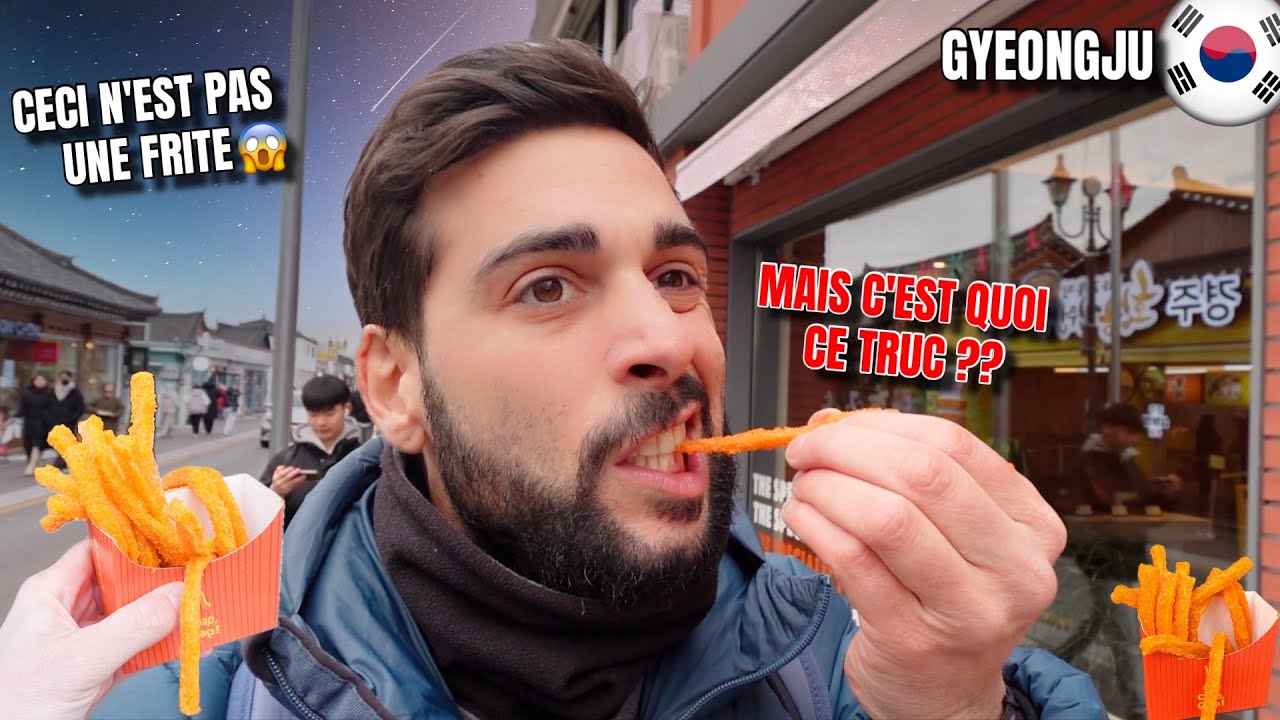 Street Food Très CHELOU dans la PLUS BELLE VILLE de Corée 🇰🇷 (Gyeongju)
