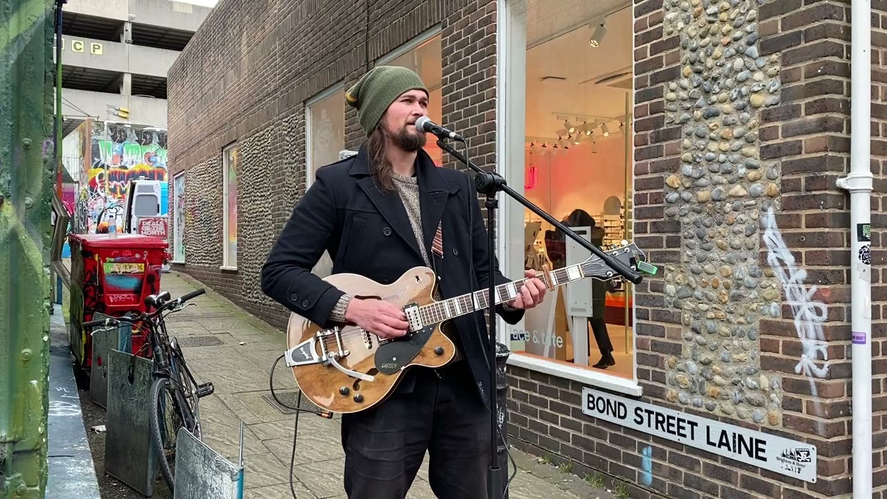 Stunning vocals! Breathe Easy, by Samuel Ashton just passed 100K streams! Busking in Brighton.