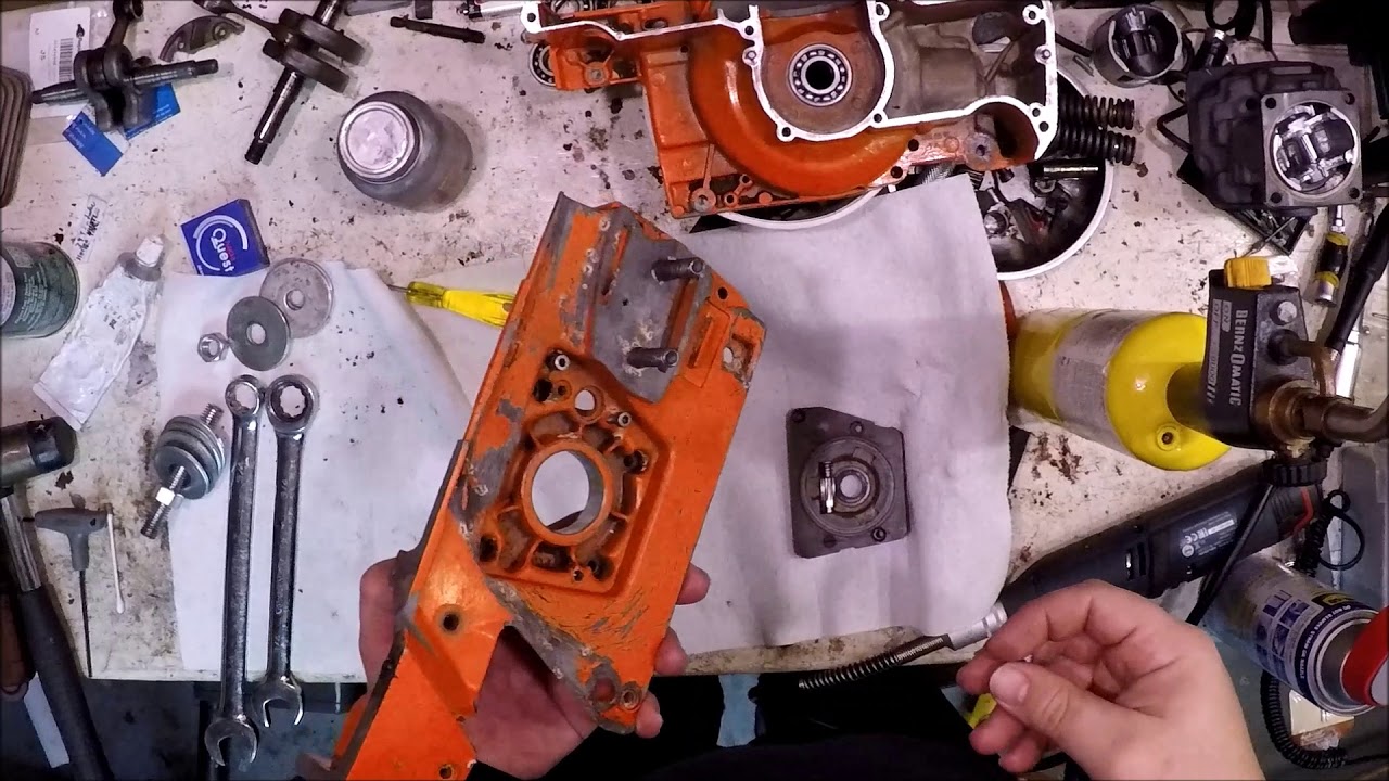 Husqvarna 272 build, part 1, crankcase assembly - bolt for bolt!