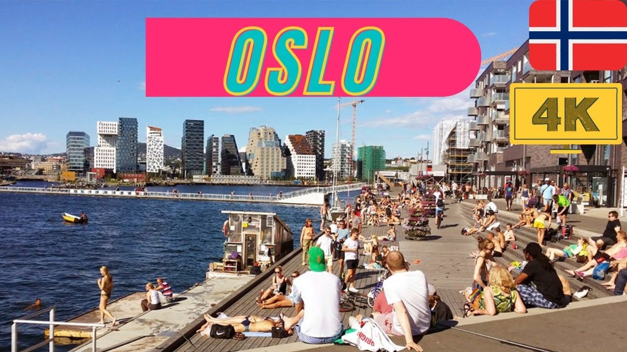 OSLO , Norway🇳🇴-🔥July 2023 (4K) HDR- 60fps - Walking Tour - Summer in Busy Street