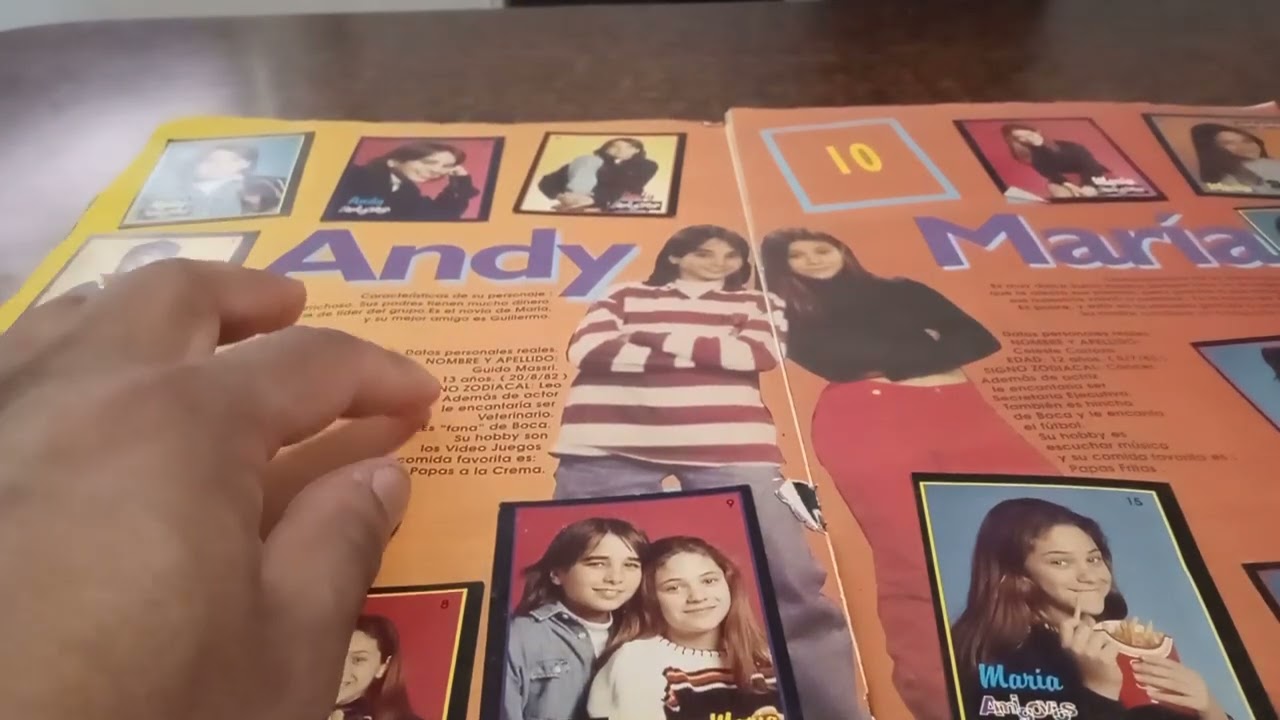 unboxing del álbum de amigovios del año 1995
