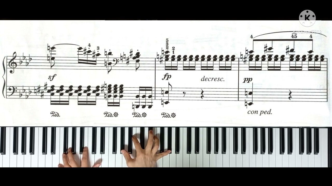 베토벤 소나타 8번 비창-2악장 양손 연습 - L.v.Beethoven Sonata No.8 op.13 