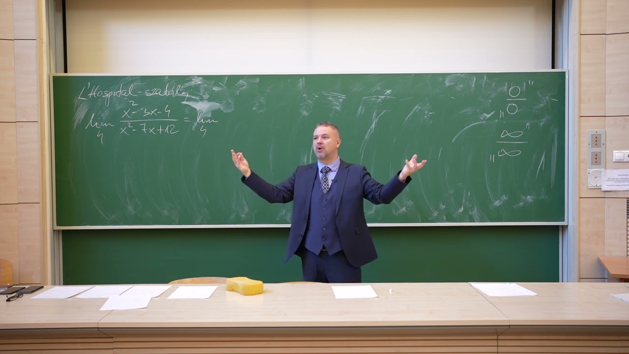 Vámos Róbert Matematika I.  2.  rész L' Hospital szabály, részleges függvényvizsgálat
