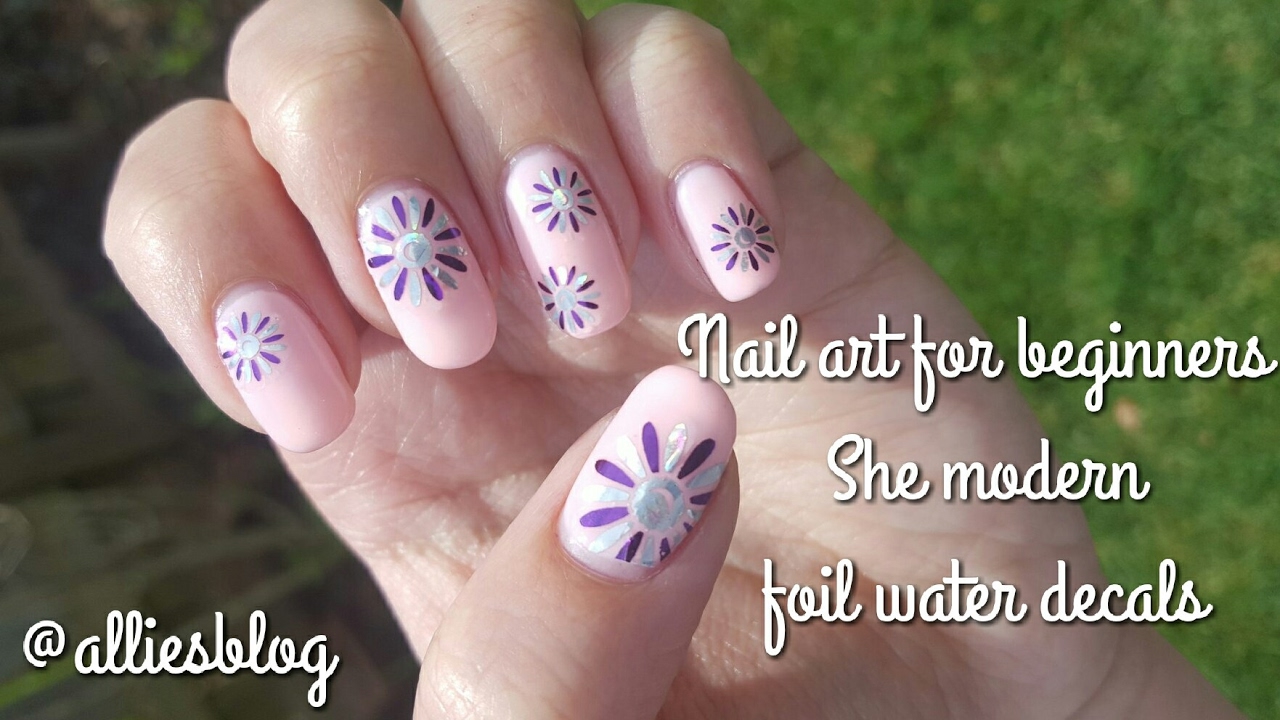 Nail art for beginners | She Modern Foil water decals | Review & Test